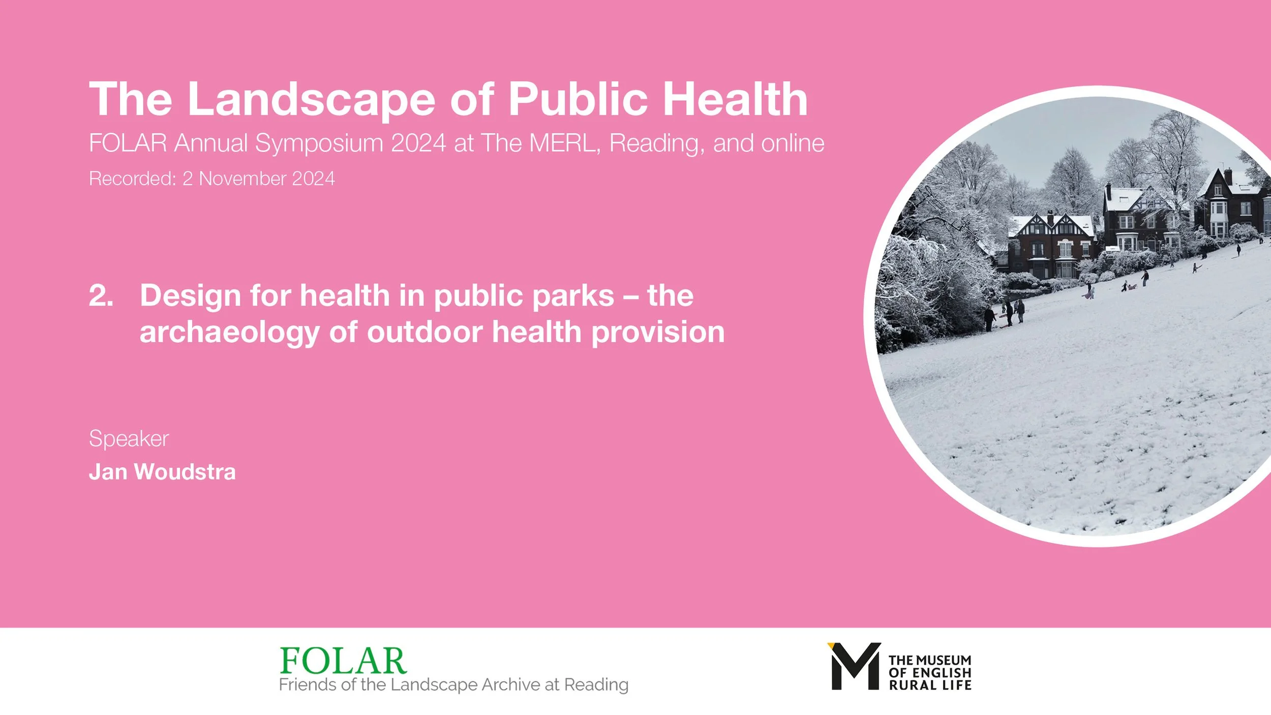 2. Design for health in public parks - the archaeology of outdoor health provision