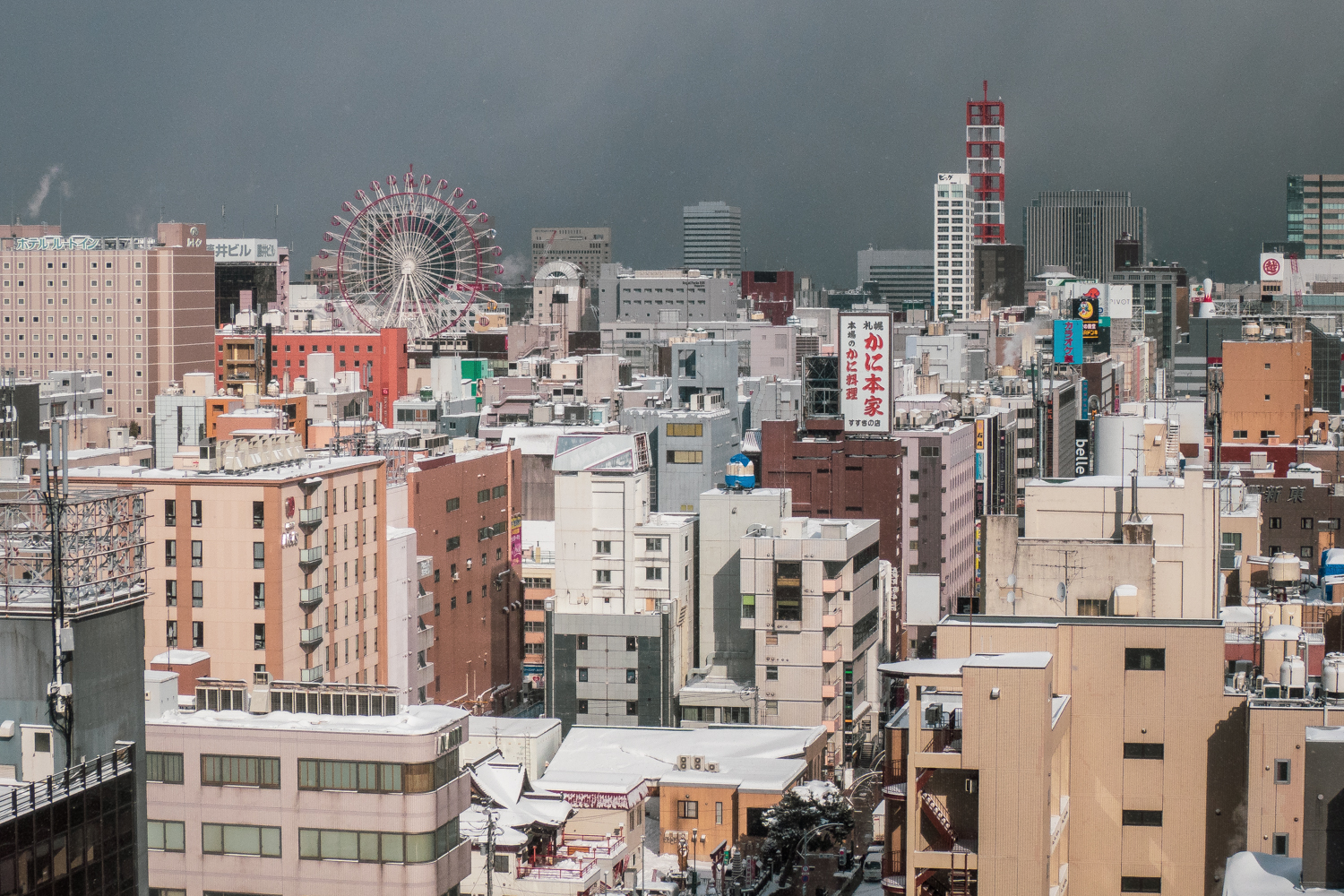  Sapporo, the 5th largest city in Japan, enjoys a quick break in the weather. 