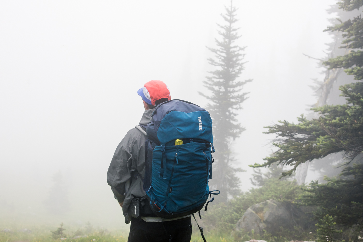 Josh in the mist.