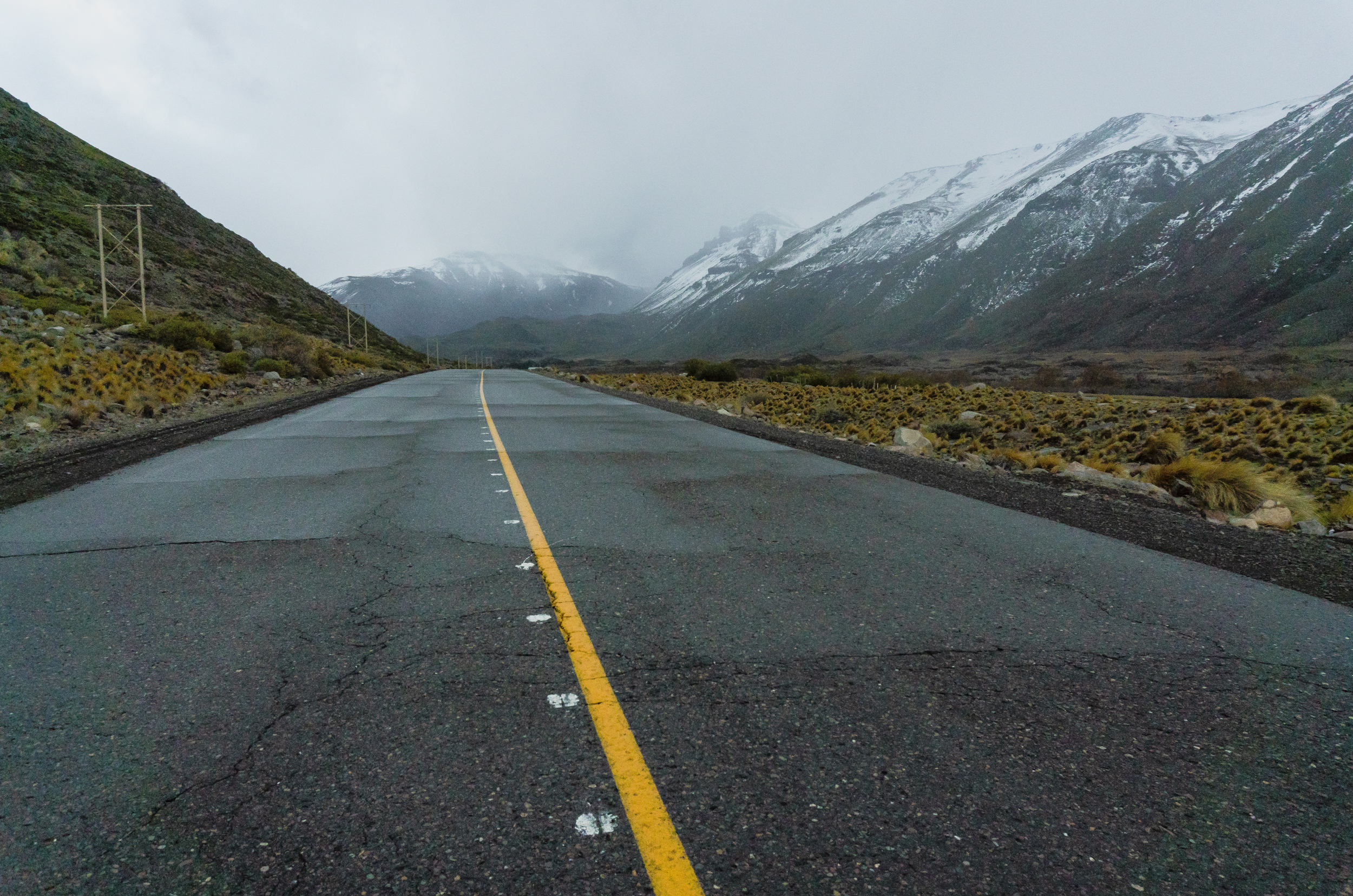 Driving into the storm.