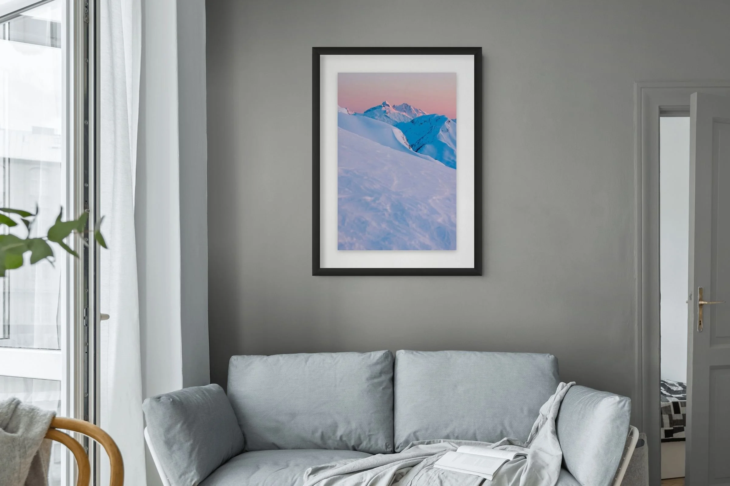 coast mountain sunset-british-columbia-canada-framed.jpg