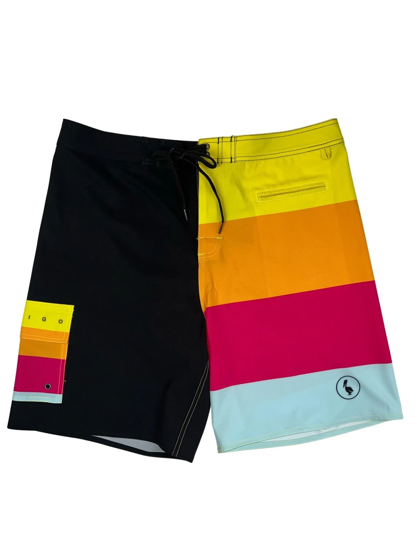 Men's Boardshorts - Pink and Black