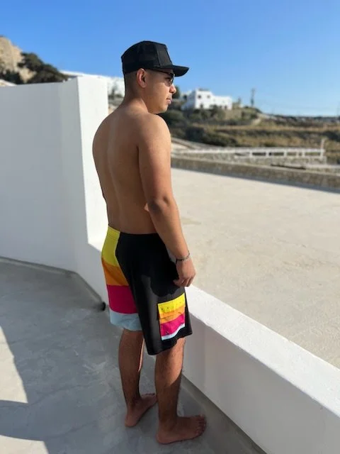 Boardshorts_Pink and Black_Peligo_GRC_Model.JPEG