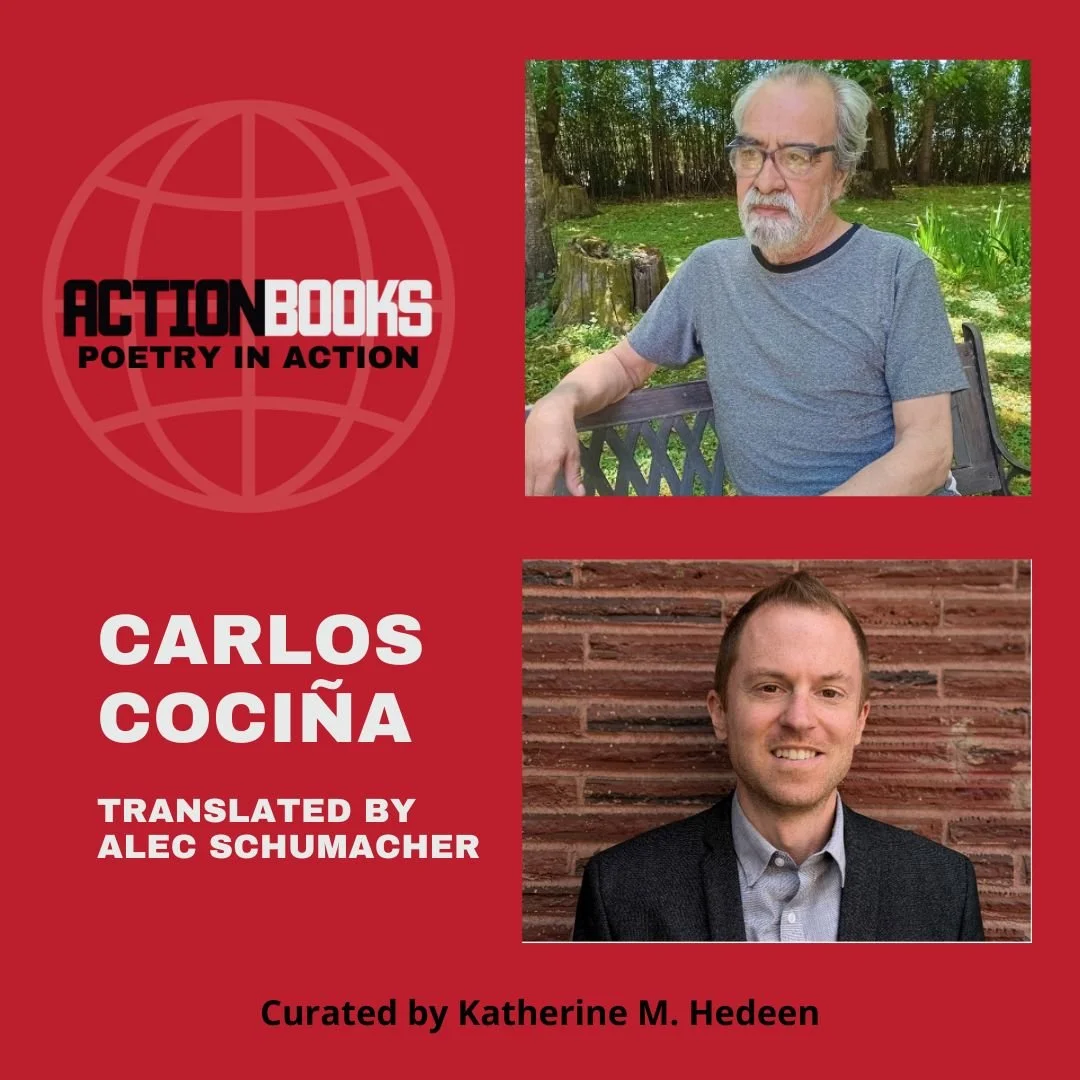 "I am the eye of the fly
shining cupola that discerns, immobile"

poetry in action #53 is now up on the @actionbooks blog! This month features Chilean poet Carlos Coci&ntilde;a translated by Alec Schumacher. check it out here:

https://acti