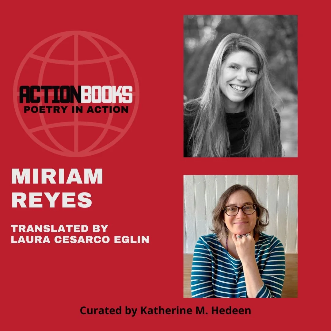check out poetry in action on the @actionbooks blog. This month we feature poems from Sardine by @insta.miriamreyes, translated by @lau.ce, available now at Ugly Duckling Presse.

"like alphabetic anticipation
noun made flesh made wafer
i keep y