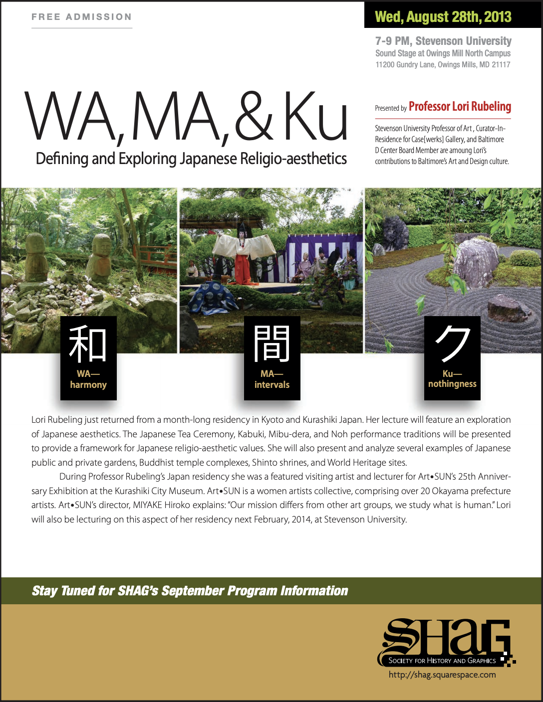 WA, MA, &amp; Ku: Defining and Exploring Japanese Religio-aesthetics