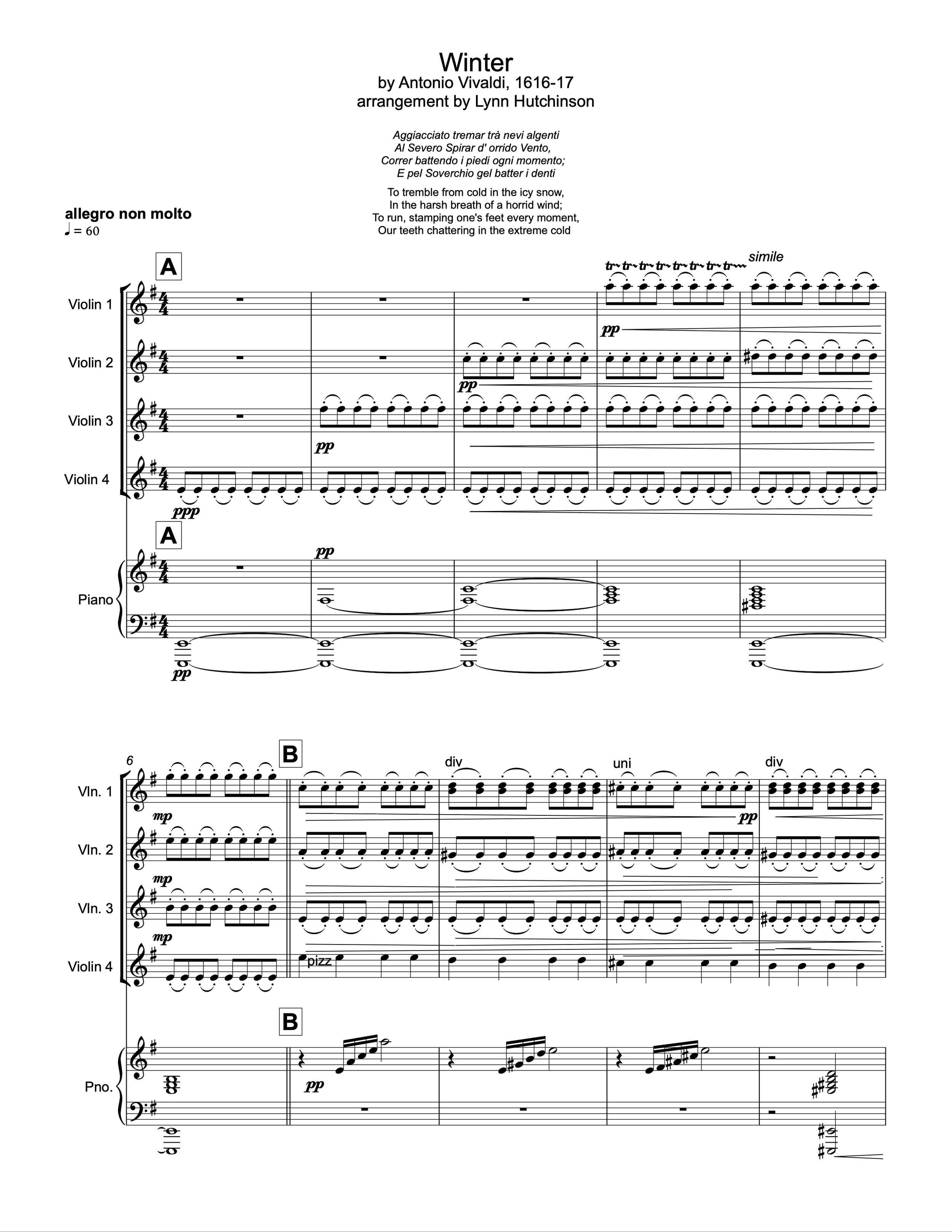 Winter, Mvmt. 1