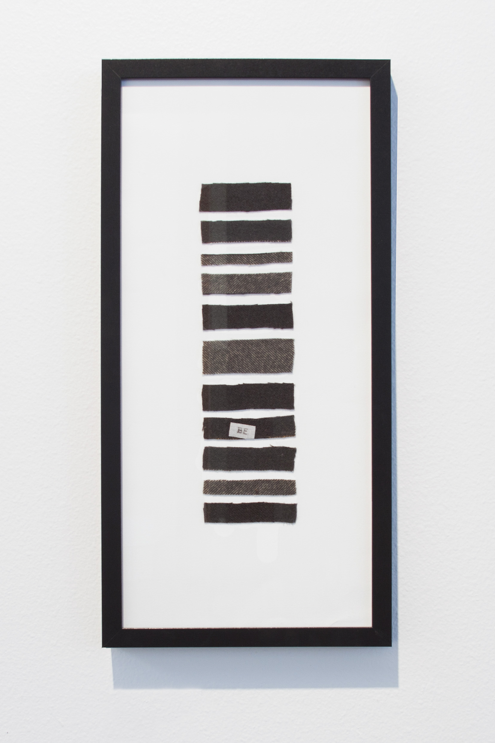   Gray Area , 10” x 20”, Pendleton Wool on Paper, 2014 Photo: Jenna Gard 