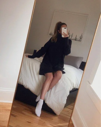 The Best Little Black Sweater Dress is on Amazon