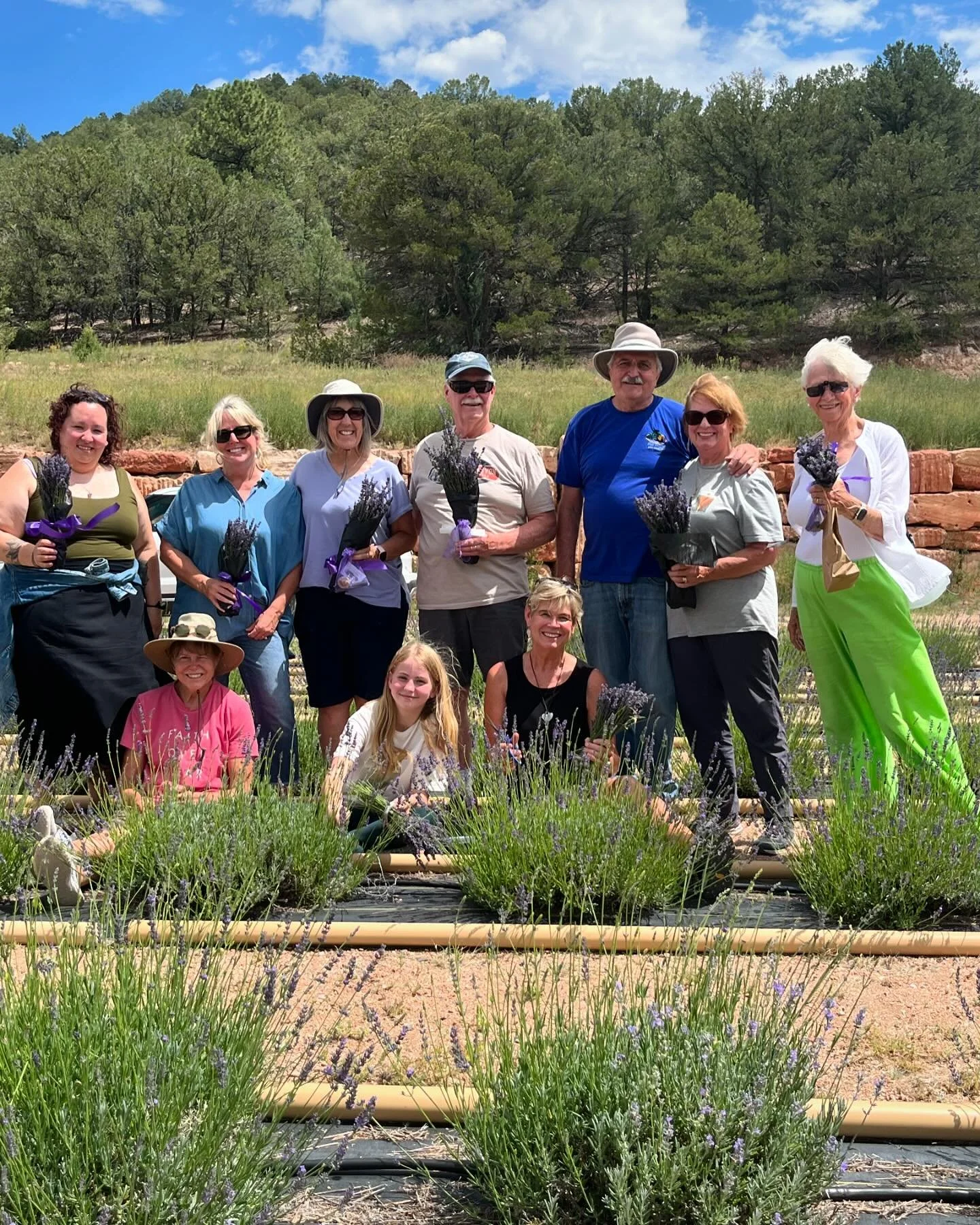 We meet some of the nicest people at the farm! Most recently, the wild and crazy people from Valley Fellowship Church in BV and the Westcliffe Gardening Club (who volunteered to help us harvest some Grosso going to the still!) 

Our group events have