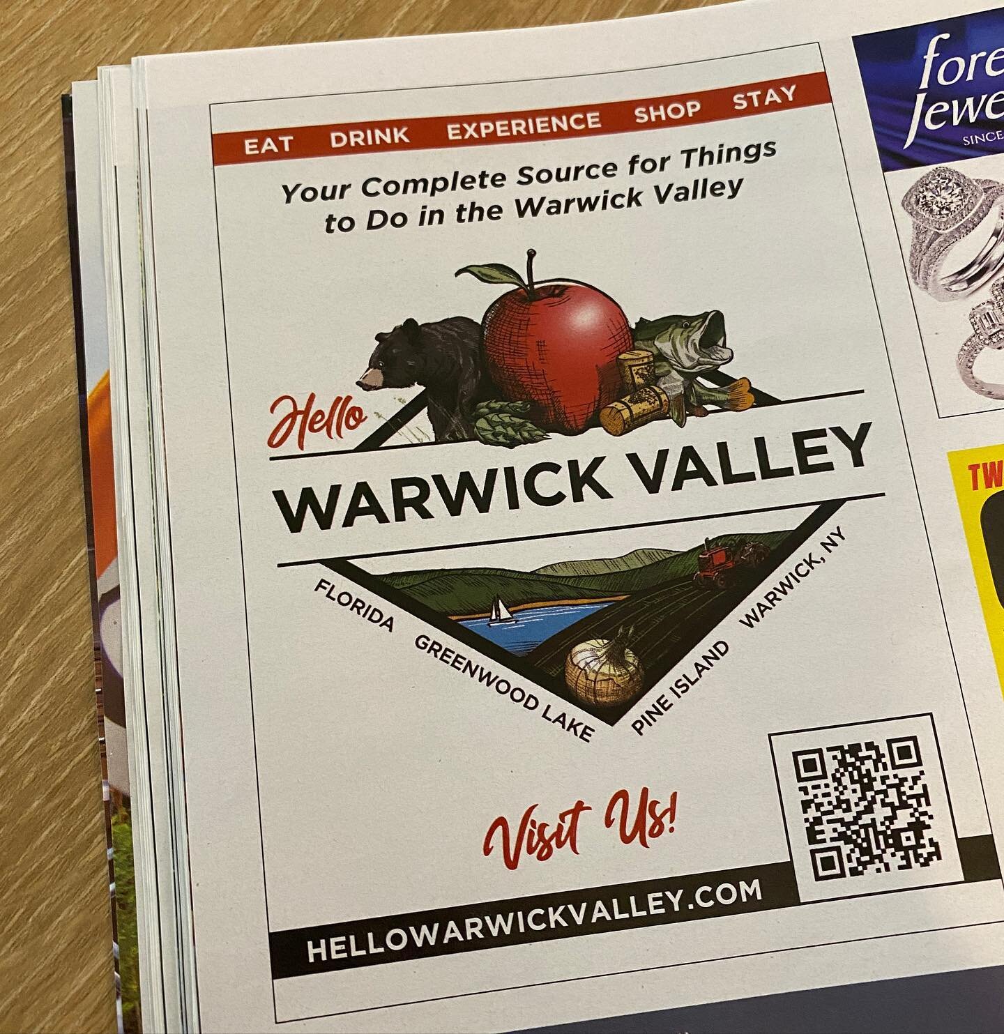 So fun to see the identity I created for @hellowarwickvalley printed in the July issue of @chronogram. Lots of great Warwick content in this issue. 
.
.#chronogram 
.
.
. 
. 
#sketch #ink #ocnyarts #hudsonvalleyart #nyartist #warwickartist #arttobuy 