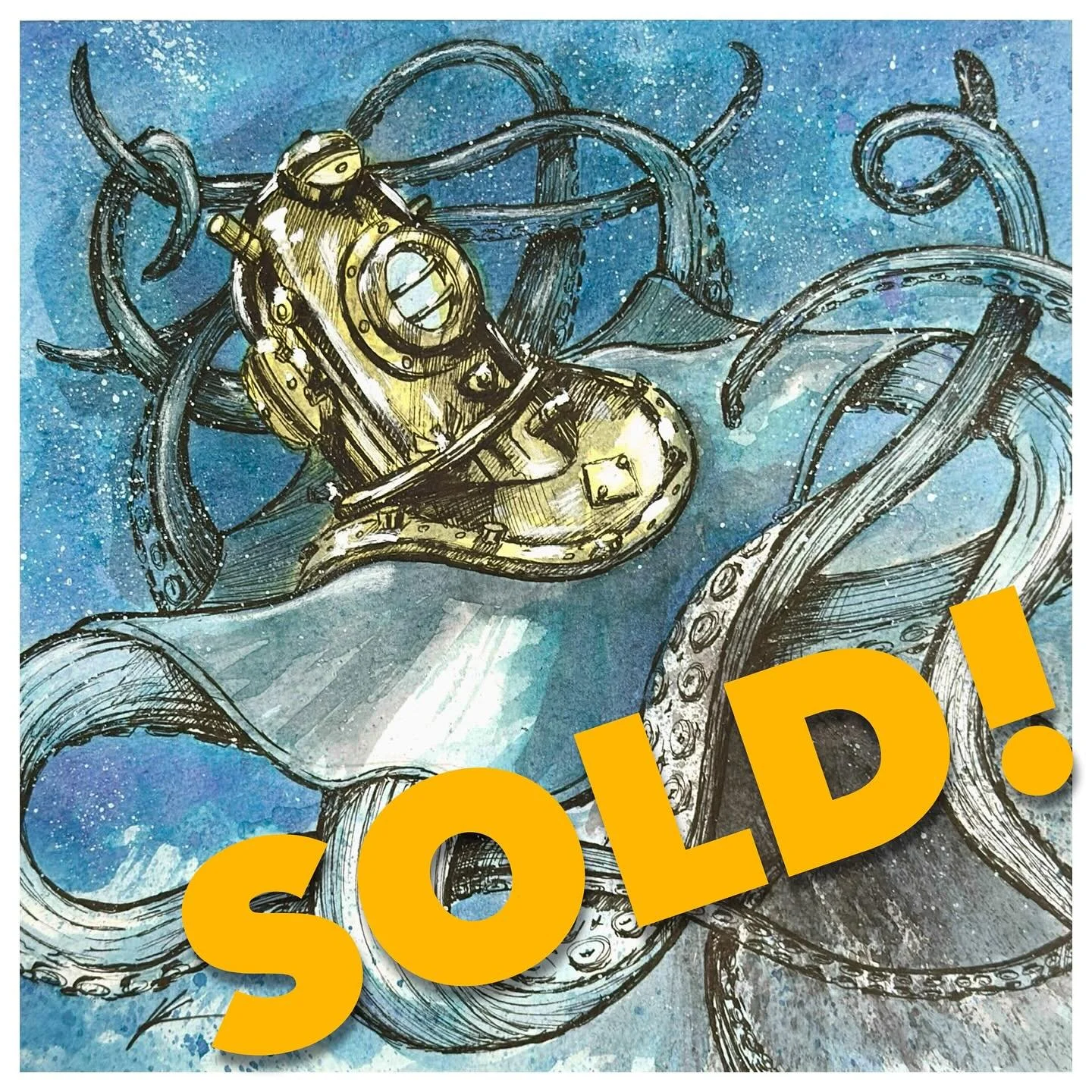 So excited that my Steampunk Octopus is going to a fun, creative home! 🐙
.
.#octopus #steampunk #steampunkart 
.
.
. 
. 
#sketch #ink #ocnyarts #hudsonvalleyart #nyartist #warwickartist #arttobuy #hudsonvalleyartist #customart #art #customgift #blac