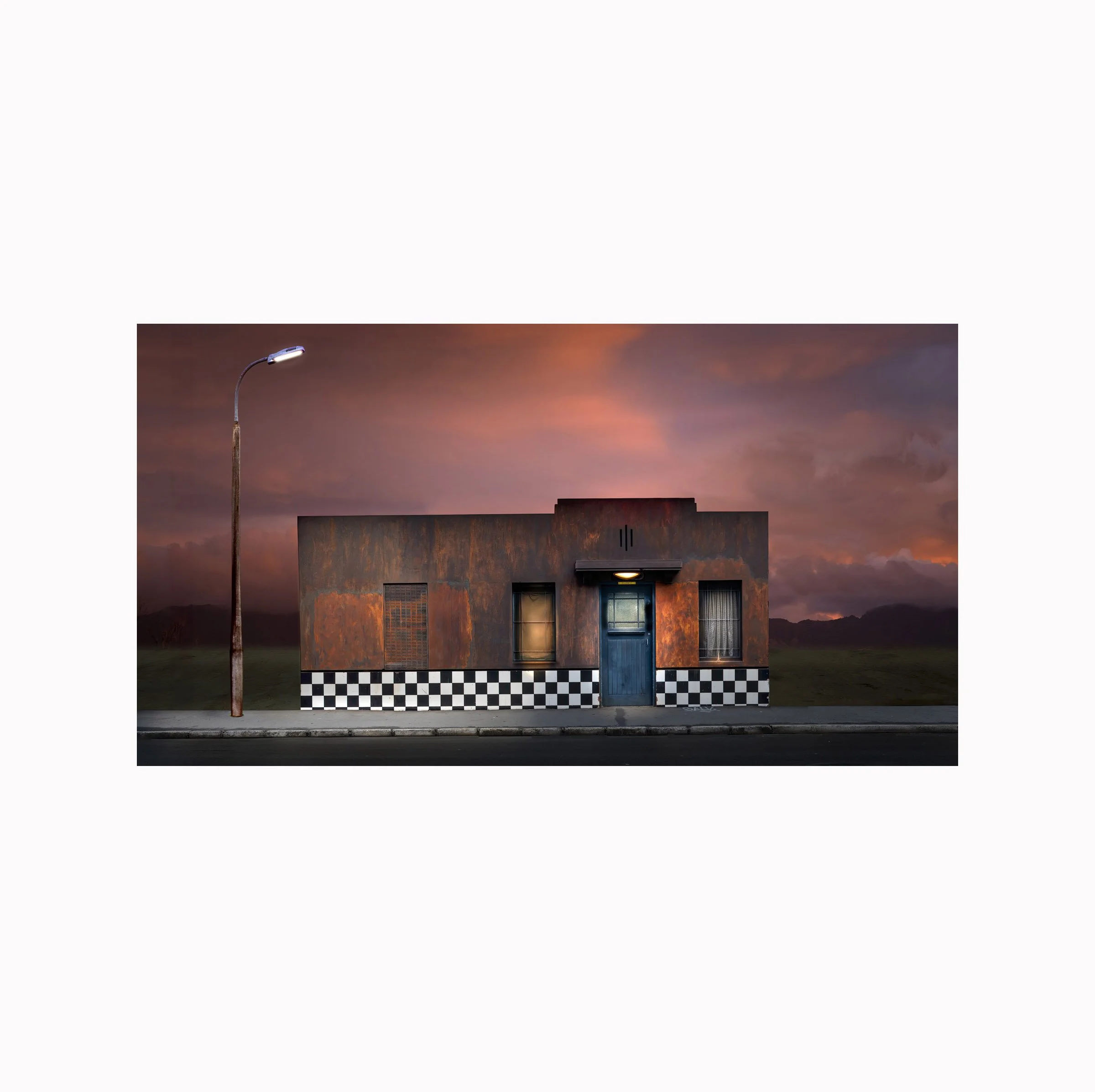 Art Print, Reinterpretation of a Central Wellington building, New Zealand,  2025