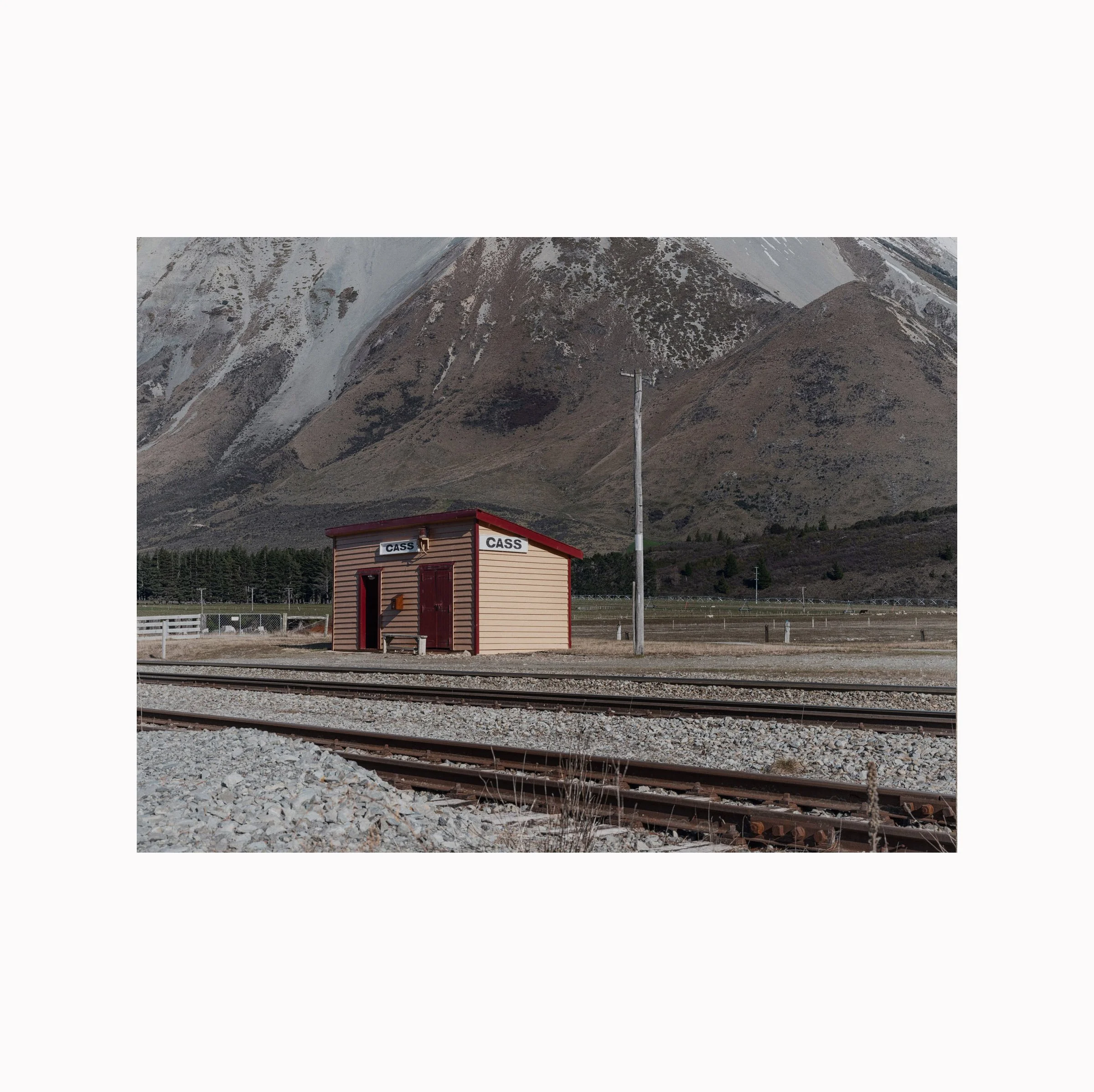 Art Print, Cass Railway Station, Canterbury, New Zealand