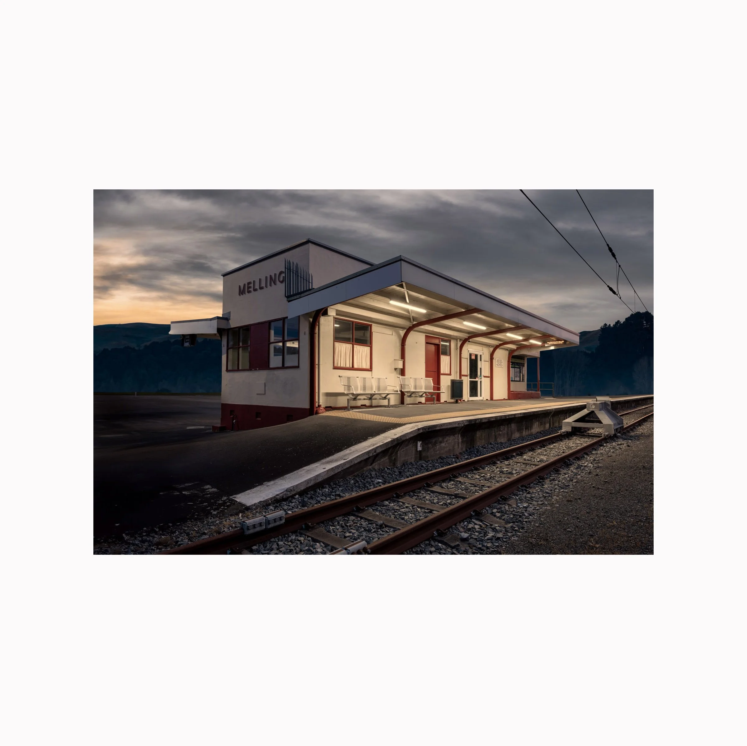 Art Print,  Melling Railway Station, Lower Hutt, New Zealand, 2025