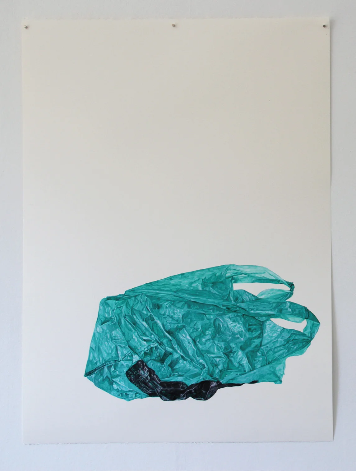   First Runner-up Award Winner  Marita Hewitt,  Superfluous (Thursday) , 2012, Watercolour on paper, 770 x 560mm 