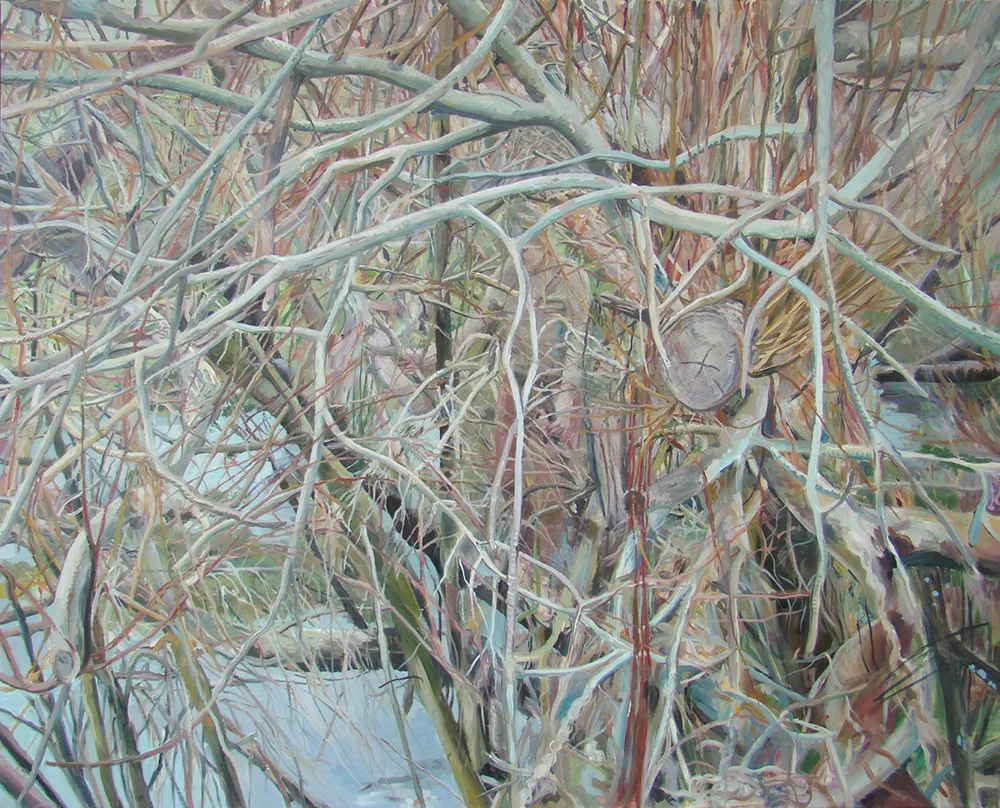   The Wallace Arts Trust Development Award Winner  Katie Theunissen,  Entanglement , 2012, Oil on canvas, 1500 x 1885mm 