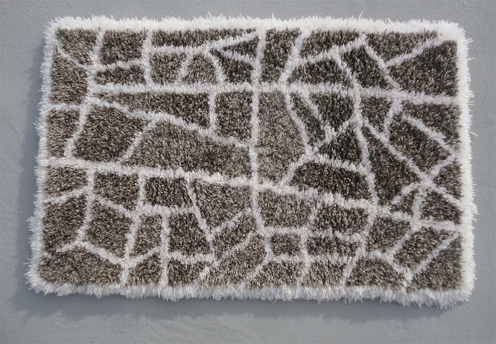   jury Award Winner  Erica van Zon,  Chinese Desert Lines Rug , 2012, Wool, canvas, cotton, 800 x 1300 x 35mm 