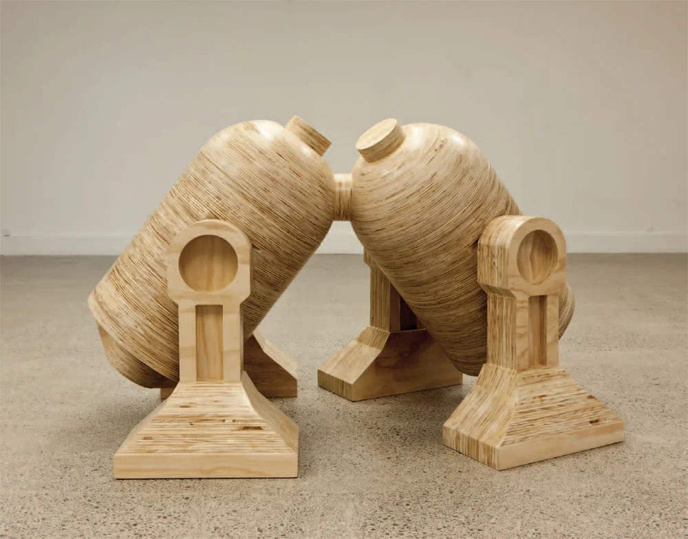  The Kaipara Foundation Wallace Arts Trust Award Winner  Matt Ellwood,  Unconditional Love , 2011, Plywood, dowel, 6950 x 1100 x 1500mm 