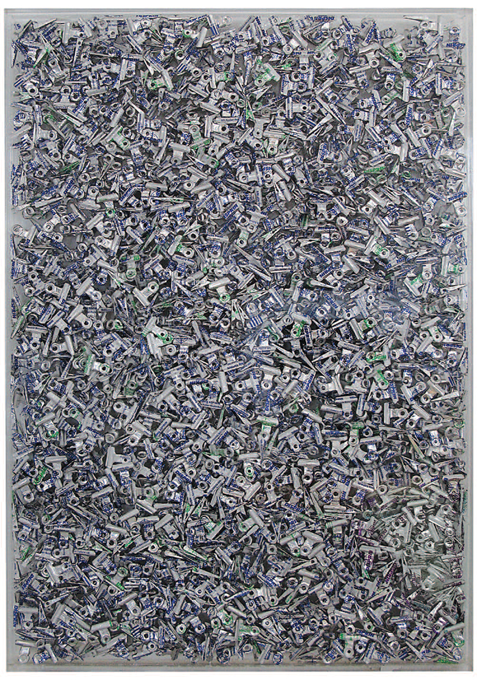   The Wallace Arts Trust Paramount Award Winner  Akiko Diegel,  Cure , 2011, Disprin packet, perspex, 650 x 450 x 27mm 