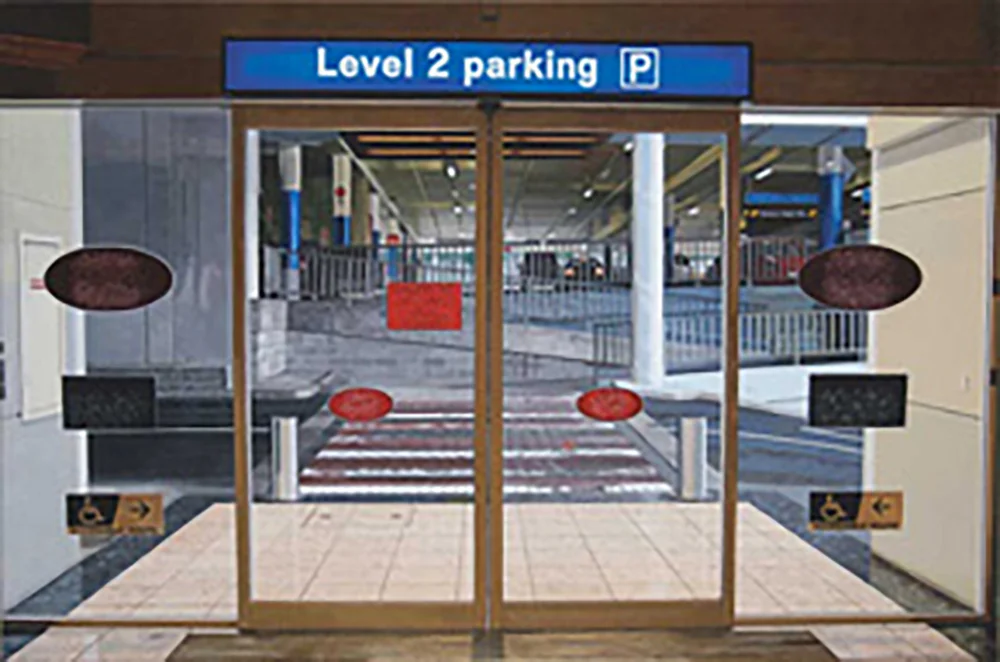   The Park Lane Wallace Arts Trust Development Award Winner  Ruth Cleland,  Level 2 , 2008, Acrylic on canvas (hand-painted), 560 x 835mm 