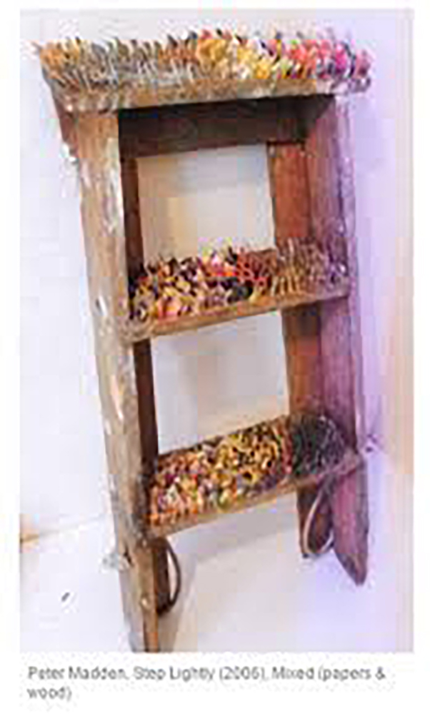   Glaister Ennor Award Winner  Peter Madden,  Step Lightly,  2006, Mixed (papers and wood) 