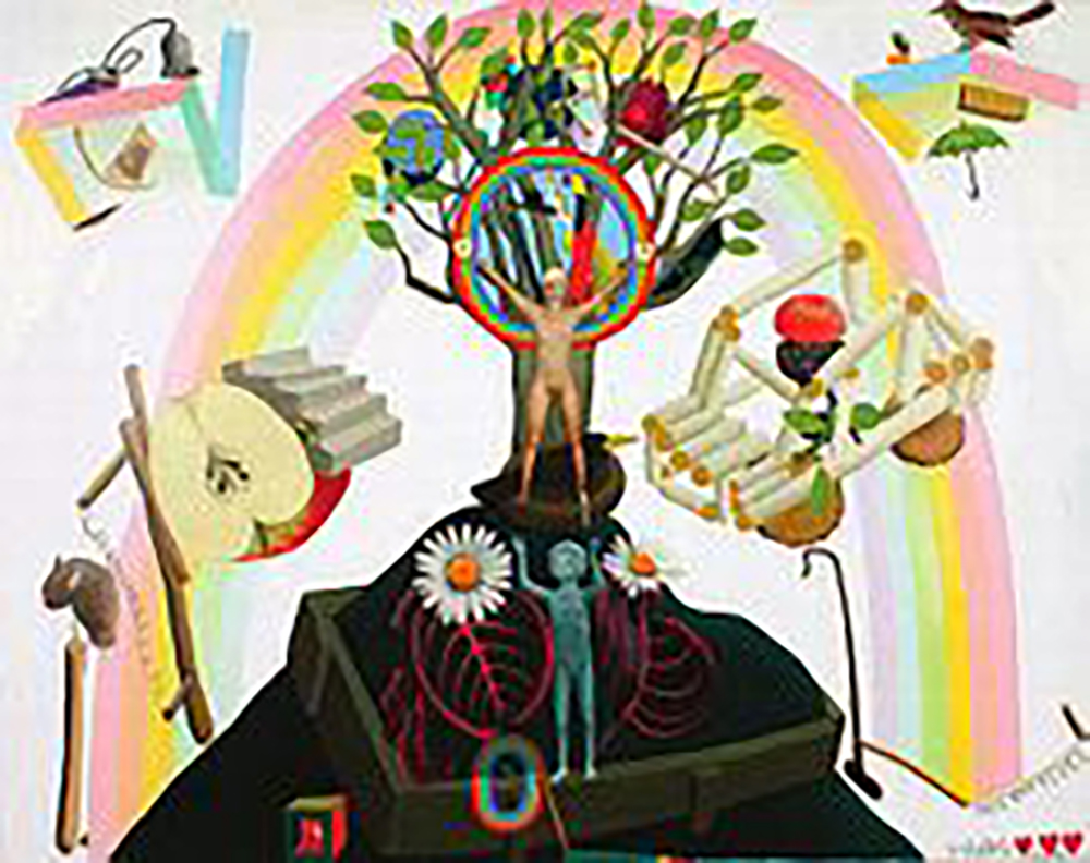   Second Runner Up Award Winner  Andrew McLeod,  Rainbow Apple Tree , 2006, Oil on canvas 