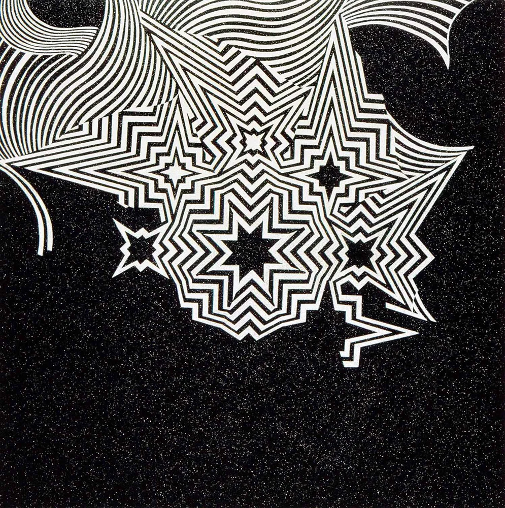   The Wallace Arts Trust Development Award Winner  Reuben Paterson,  Nemesis , 2005, Diamond dust and glitter dust on canvas, 1900 x 1900mm 