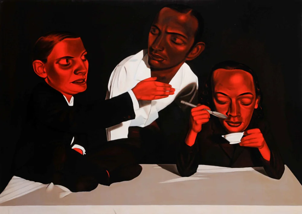   The Wallace Arts Trust Paramount Award Winner  Peter Stichbury,  Truce , 1997, Acrylic on canvas, 1010 x 1390mm 