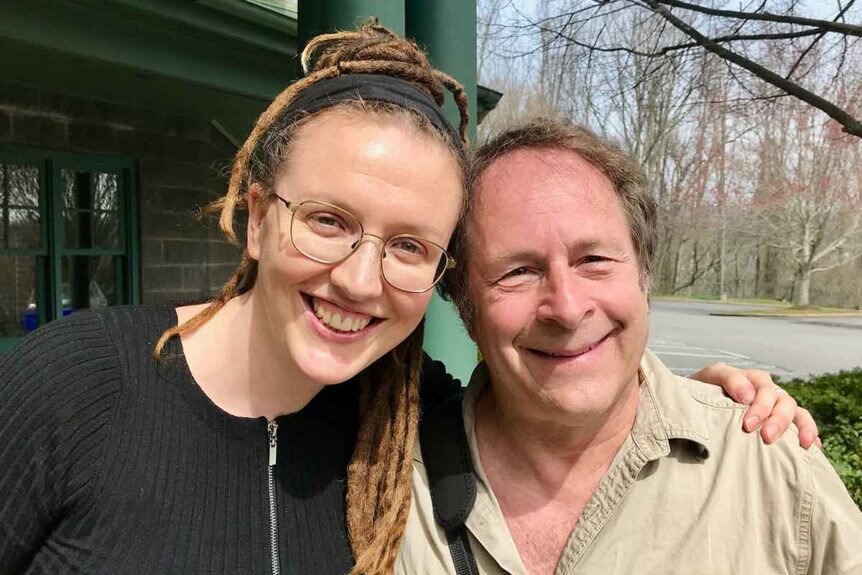 SoundMind Founder Hannah McLane MD with MAPS Founder Rick Doblin PhD in 2018 at MDMA-Training Program Asheville North Carolina
