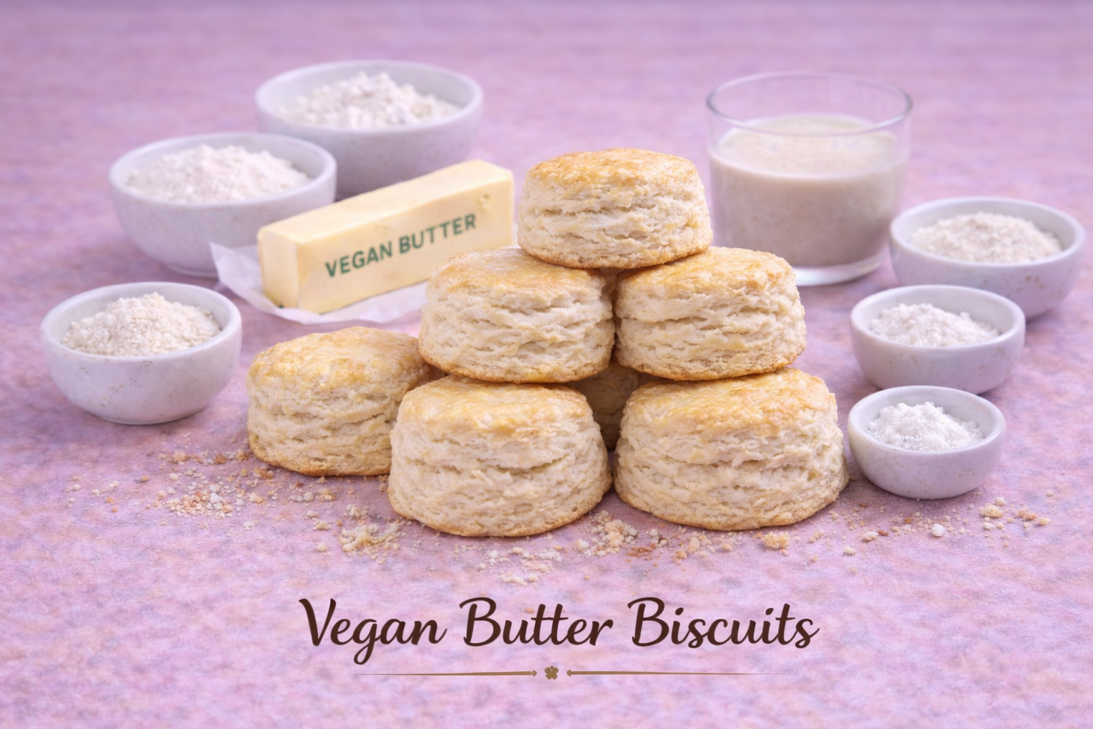 Vegan Butter Biscuits | Light, Fluffy &amp; Unforgettable 🌱