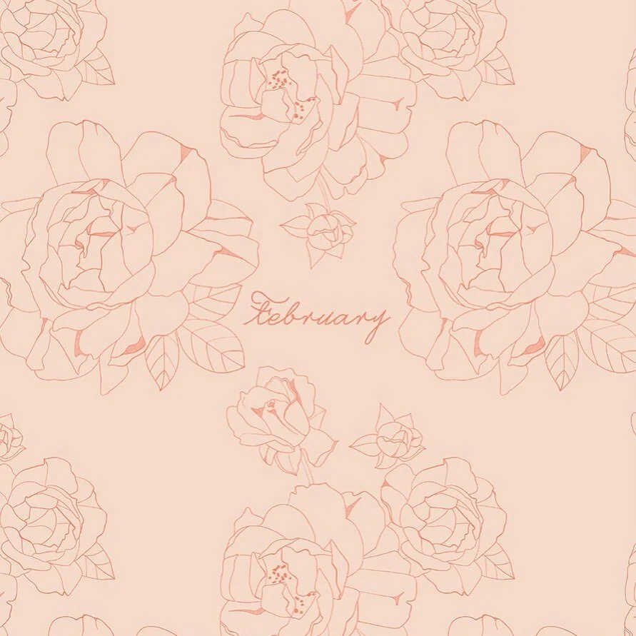 Hello February 💗❤️💗 

Did you know that February is the perfect month? Well for a calendar layout anyways, the first day of the month is a Monday and the last a Sunday. Also there are 4 full weeks. 

There is something special about February, we&rs