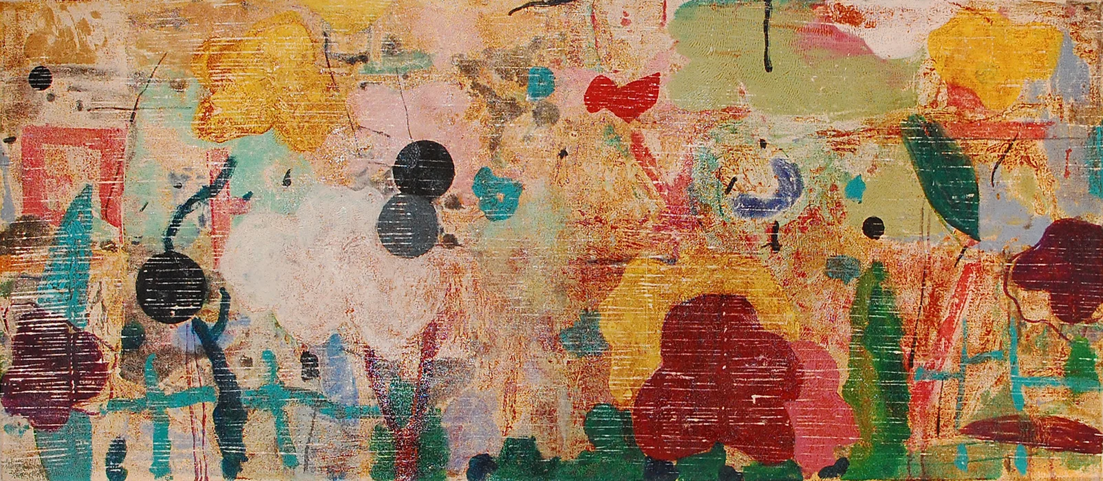 Untitled Nº 16 Oil on Canvas 16.5”x64”