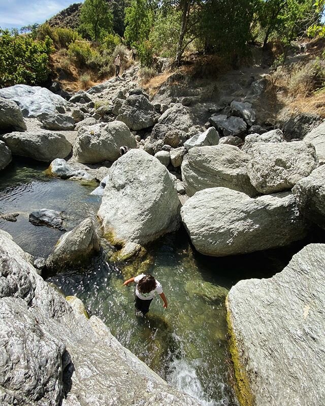 We sure don&rsquo;t lack natural beauty in the Bay Area. Wading in these natural springs made the hot dusty 2 mile walk worth it.