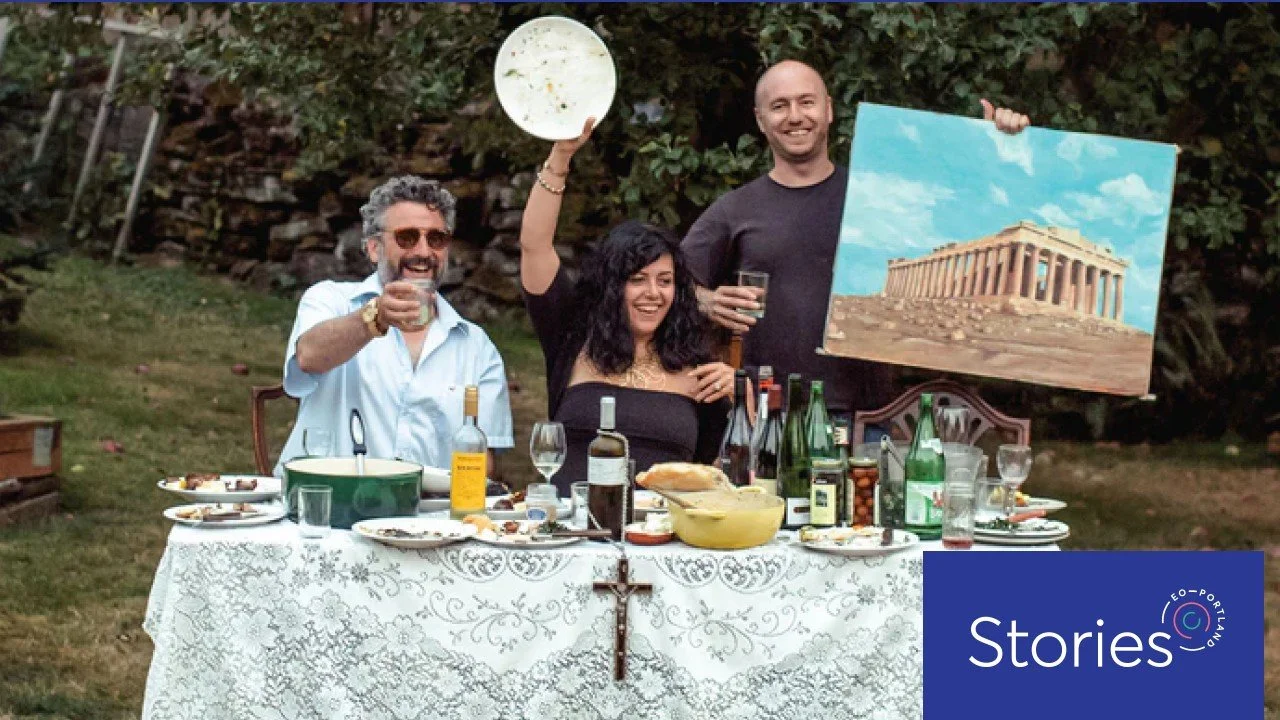 Picture of people enjoying charcuterie from Olympia provisions