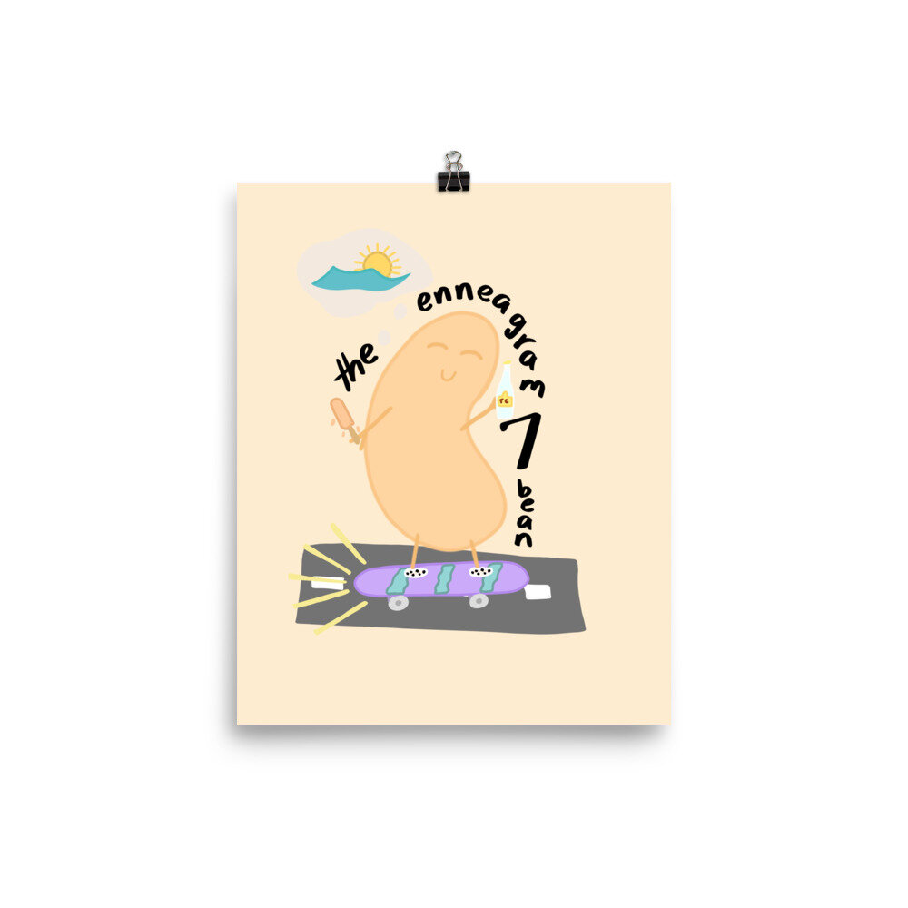 Enneagram 7 Bean - Print