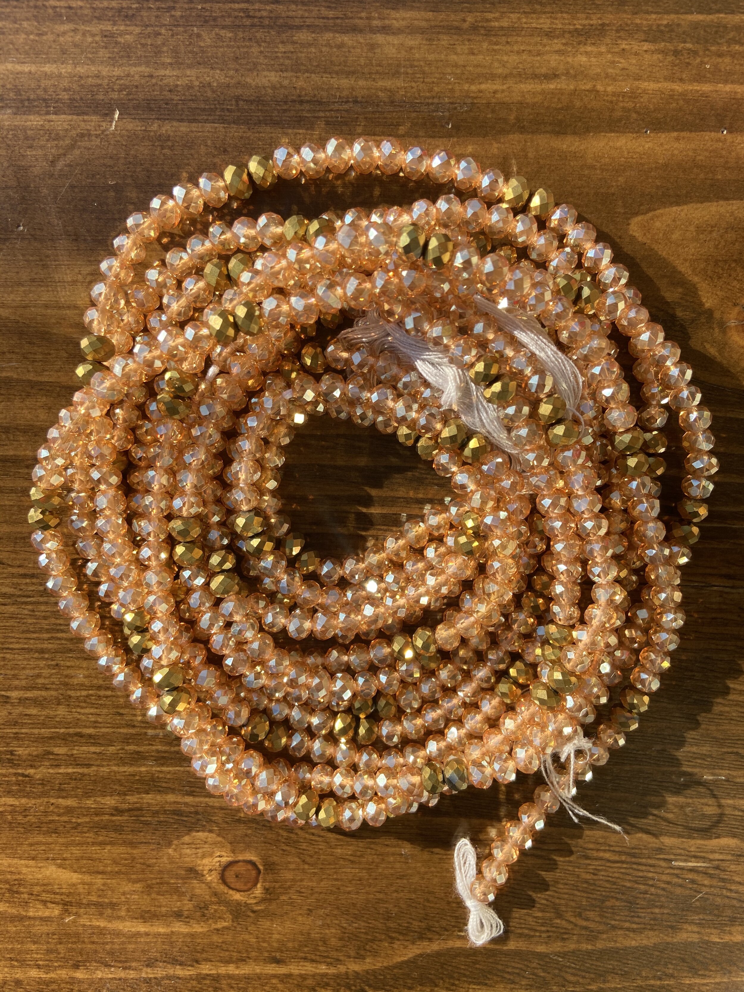 Kumasi Beads Metallic Gold &amp; Light Gold