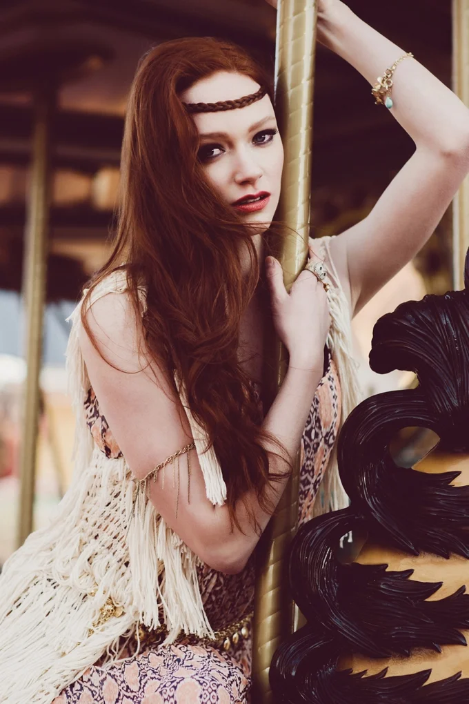 Pleasure Pier Part II - Gypsy Bohemian Styled Senior Shoot