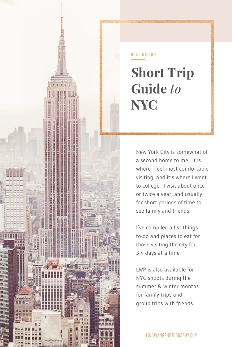 Short Trip Guide to New York City