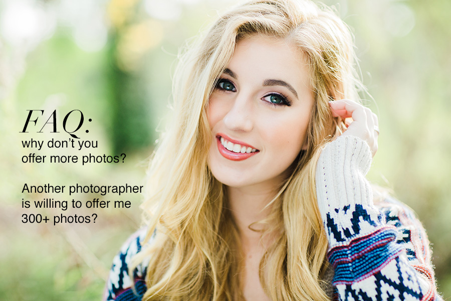 FAQ: Why Don't You Offer More Photos?
