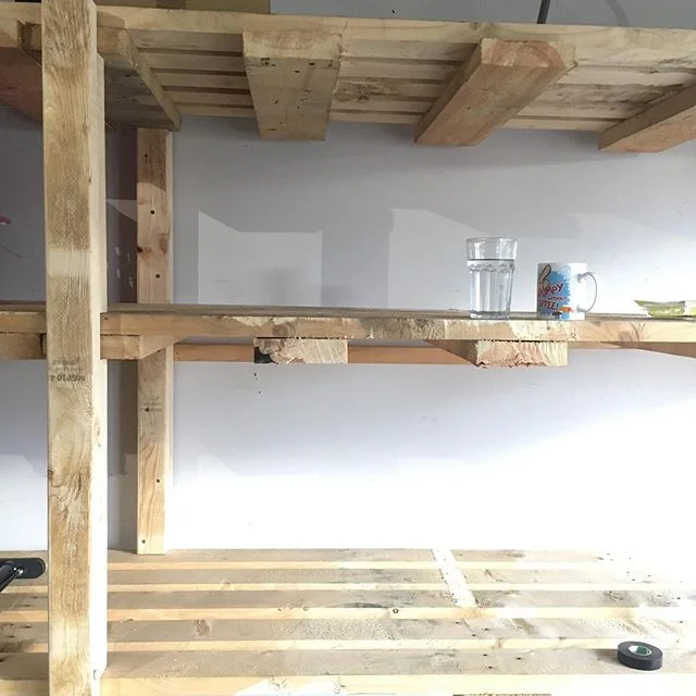 Always good to have proper storage for all your awkward items big and small. It&rsquo;s a bonus having it made from recycled pallets. 🙌🛠