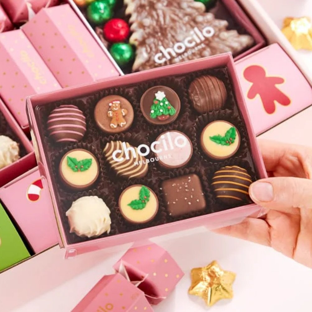 C H O C I L O 

🎄✨ Exciting news! ✨🎄

Our Chocilo Christmas Range will be arriving this week, just in time to add a touch of sweetness to your holiday celebrations!

Think festive chocolates, beautifully handcrafted, and perfect for gifting (or tre