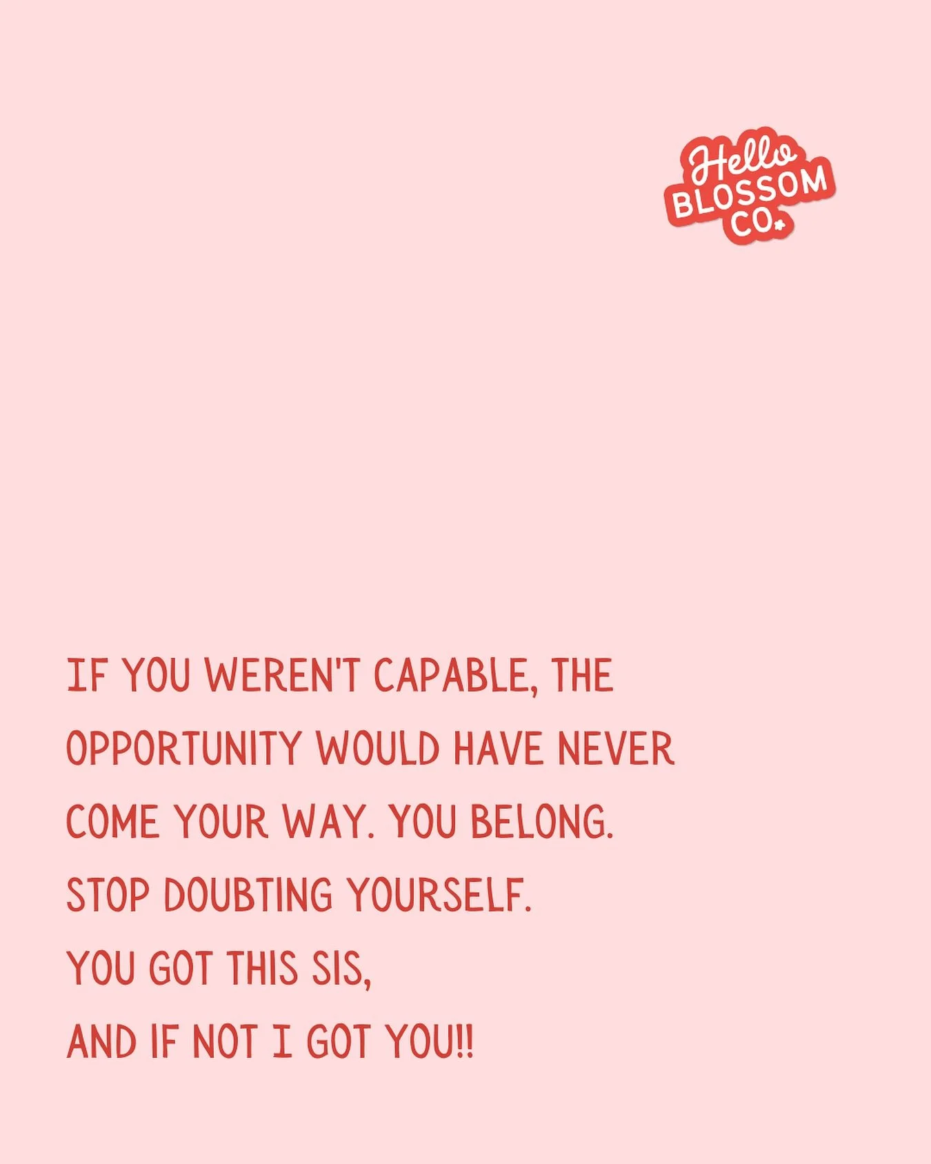 Y O U.  G O T.  T H I S . 
Big energy only for the week ahead 💫
If it came your way, it’s because you were meant to handle it. You’re built for this.
We’re out here cheering for every woman juggling a million things and still show