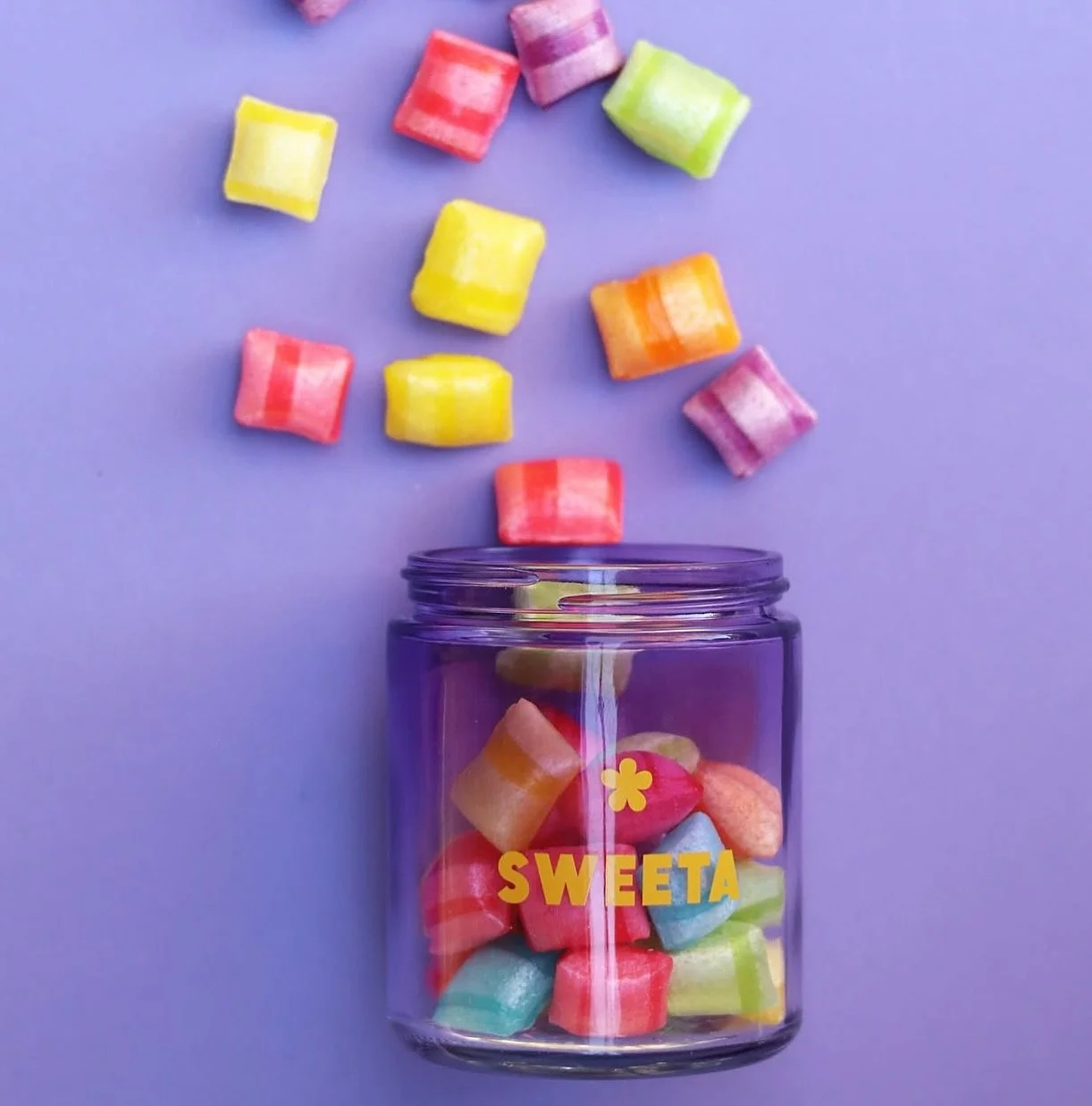 S W E E T A. 

SWEETA HAS LANDED AT HELLO BLOSSOM 🍭💥
Meet the cutest (and most dangerously addictive) little lolly jars to ever brighten your day &mdash; now available exclusively online or as the sweetest add-on to your blooms.⁣
⁣
We&rsquo;ve stoc