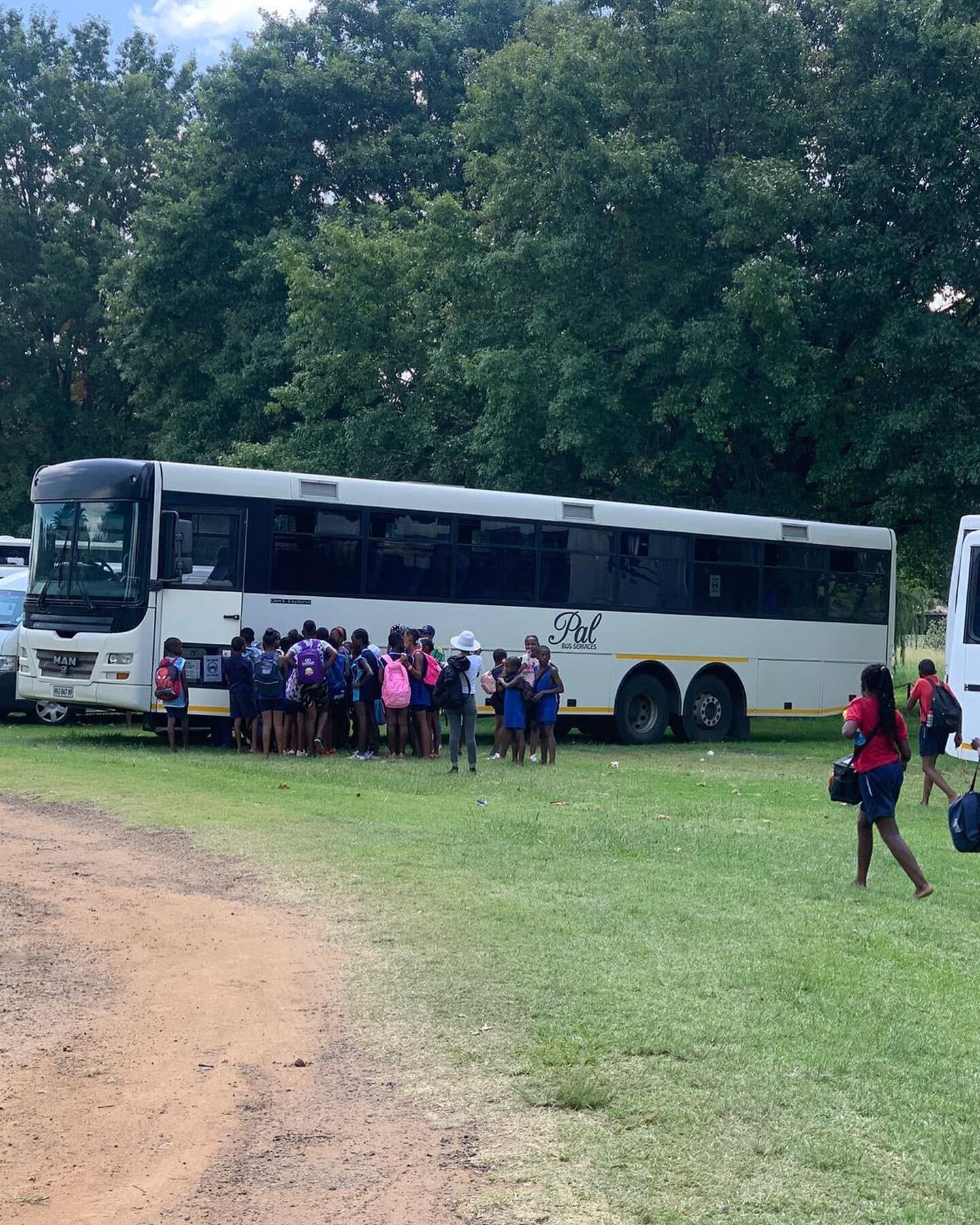 The kids enjoyed the sports day in Hendrina🏃&zwj;♂️🚌 back to the bus with a lot of medals 🏅