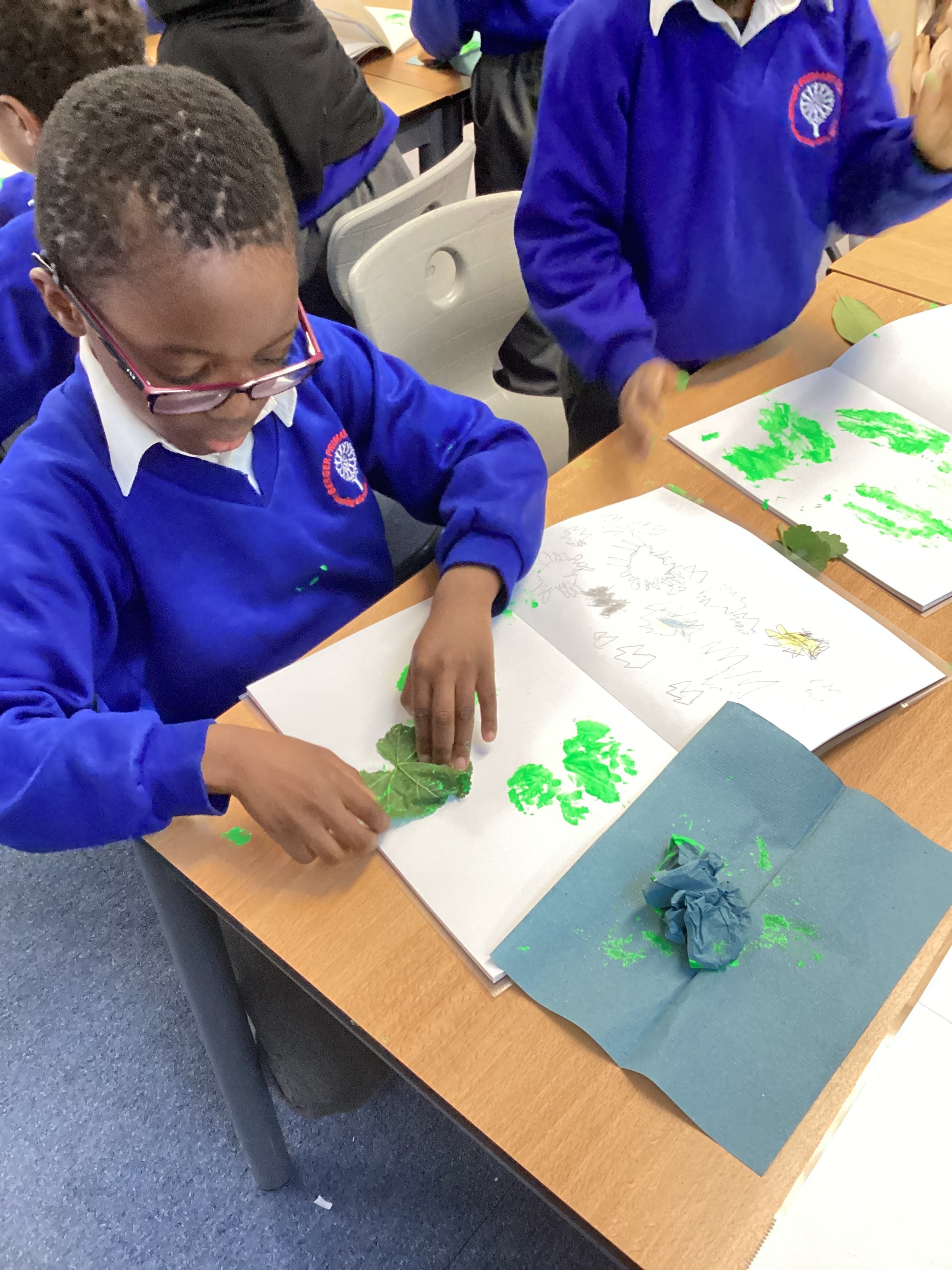 Science And Art - Leaf Printing!