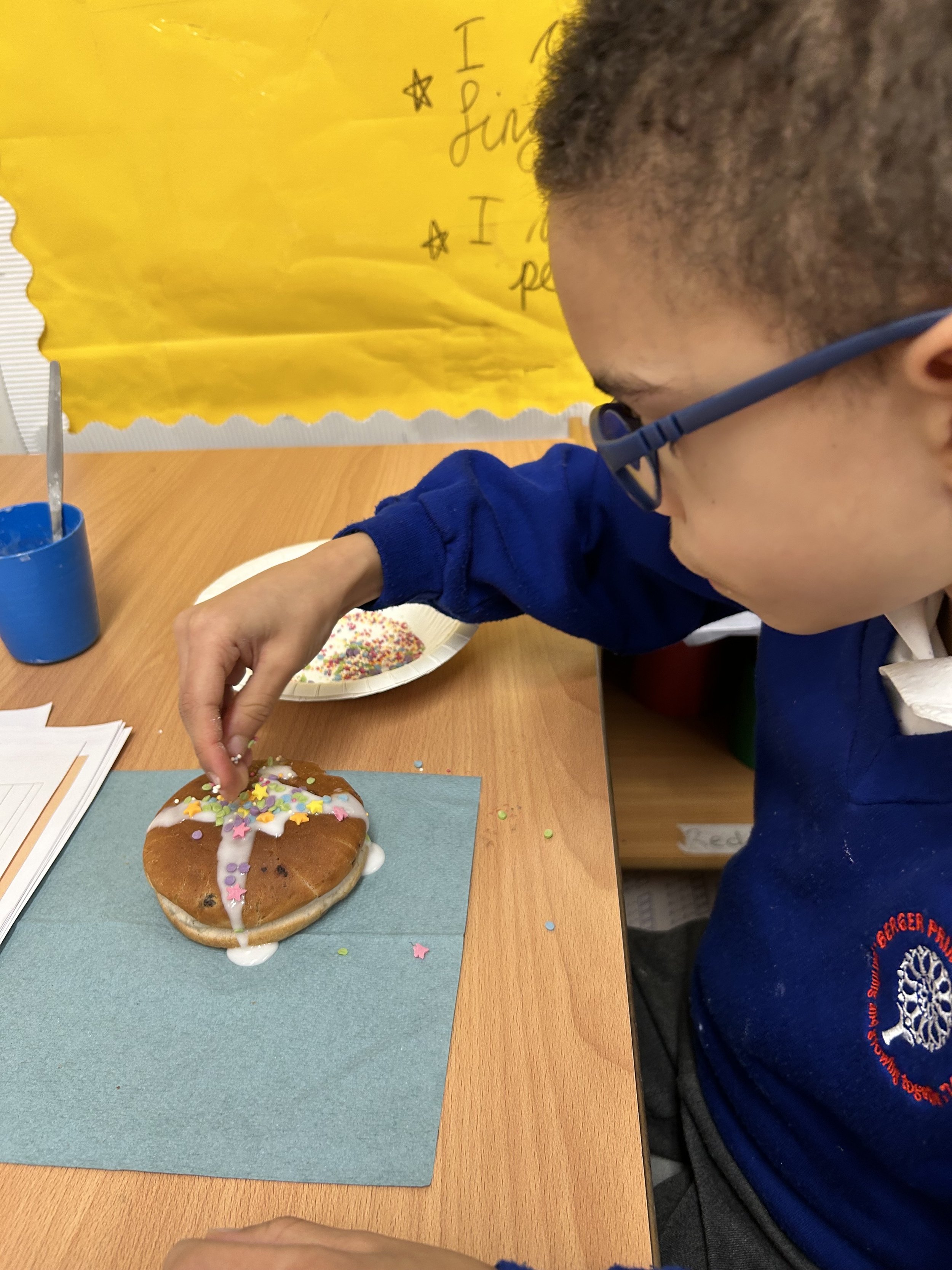 R.E - Learning About Easter And Enjoying Hot Cross Buns! 