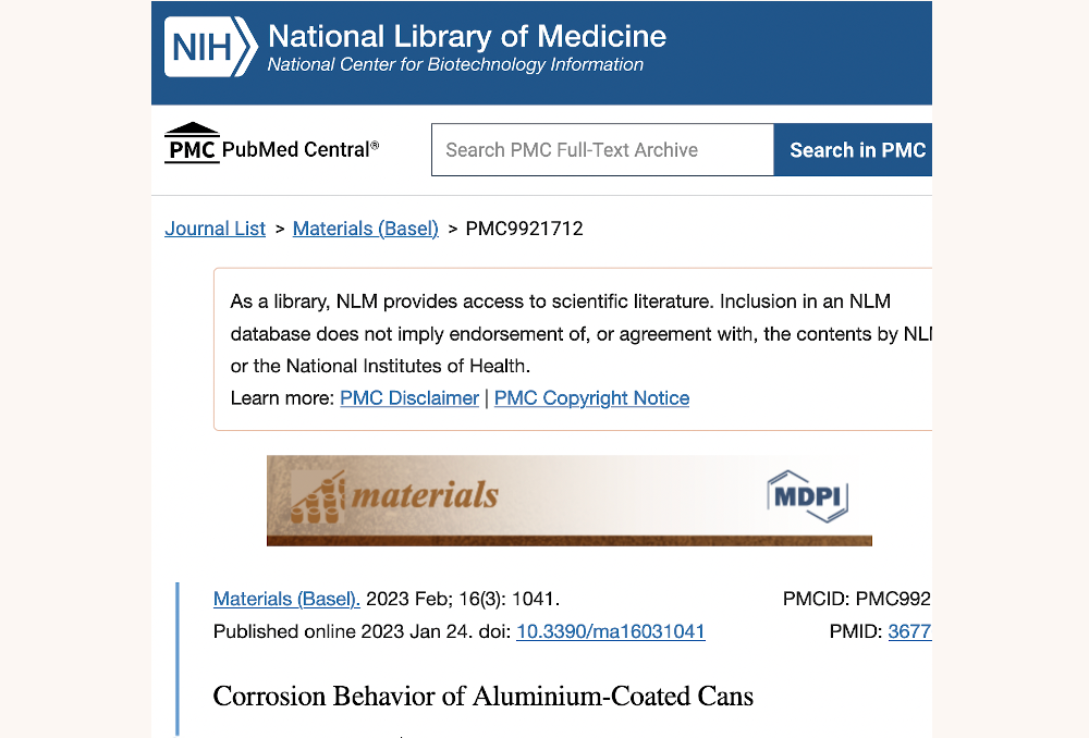 NEW STUDY: ALUMINUM DOES LEAK INTO LOW PH ACIDIC DRINKS LIKE KOMBUCHA