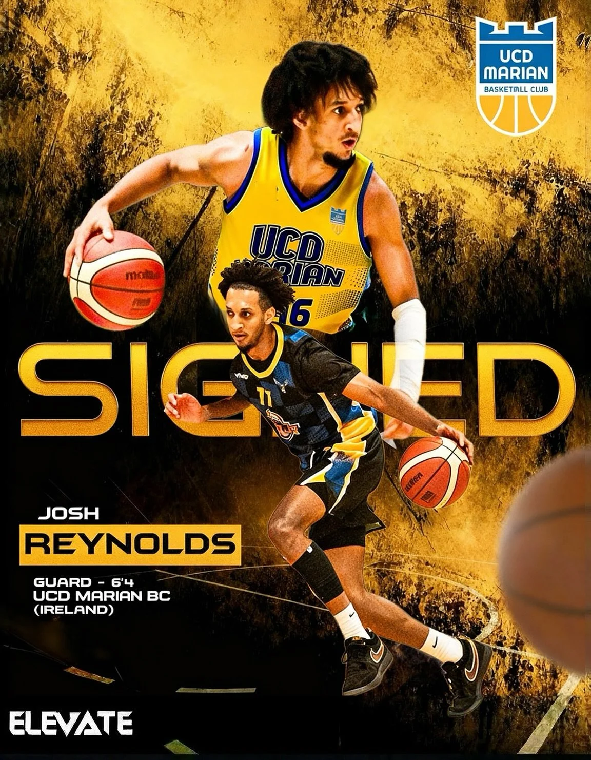 🚨Signed🚨

Elevate is excited to announce 6&rsquo;4 guard Josh Reynolds @jreynoldss11 has signed with UCD Marian in Ireland&rsquo;s Superleague for the 2025/26 season 🇮🇪 Josh has built a reputation as a high level shot maker with deep 3-point rang