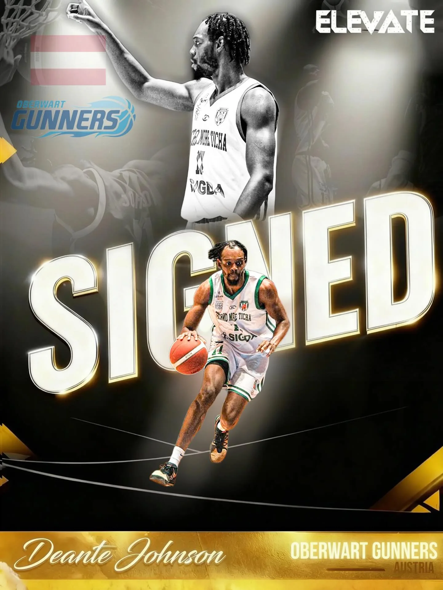 🚨 SIGNED 🇦🇹

6&rsquo;8 Forward | @Spidey

Elevate Alliance Is proud to announce Deante Johnson has signed with Oberwart Gunners 🇦🇹 for the remainder of the season.

📍 Pro Highlights 📈
&bull; 2025/26 Bulgaria (Cherno More): 14 PTS, 6 REB in ear